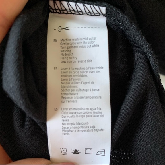 Sassy black crop top long sleeve shipping size medium - Picture 5 of 10